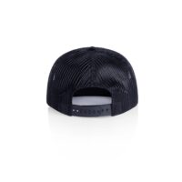 Custom Cord Caps | AS Colour Class Cord Trucker Cap in Midnight Blue Back View