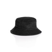 AS Colour Cord Bucket Hat in Black Front View