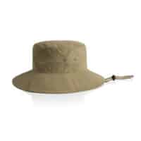 AS Colour Nylon Wide Brim Bucket Hat in Khaki
