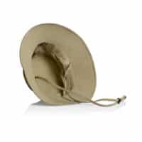AS Colour Nylon Wide Brim Bucket Hat in Khaki Inside View
