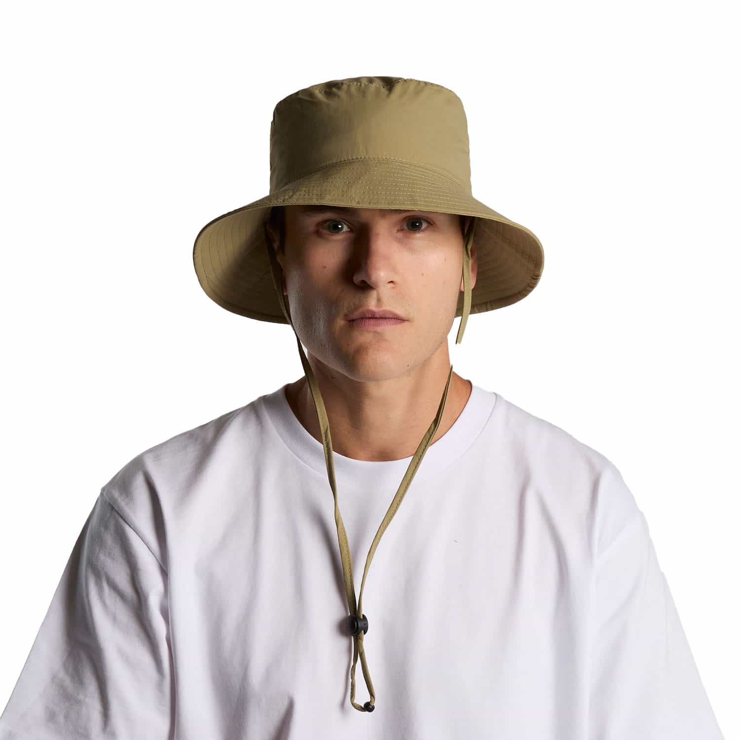 AS Colour Nylon Wide Brim Bucket Hat Model Turn View