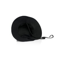 AS Colour Wide Brim Bucket Hat in Black Back View