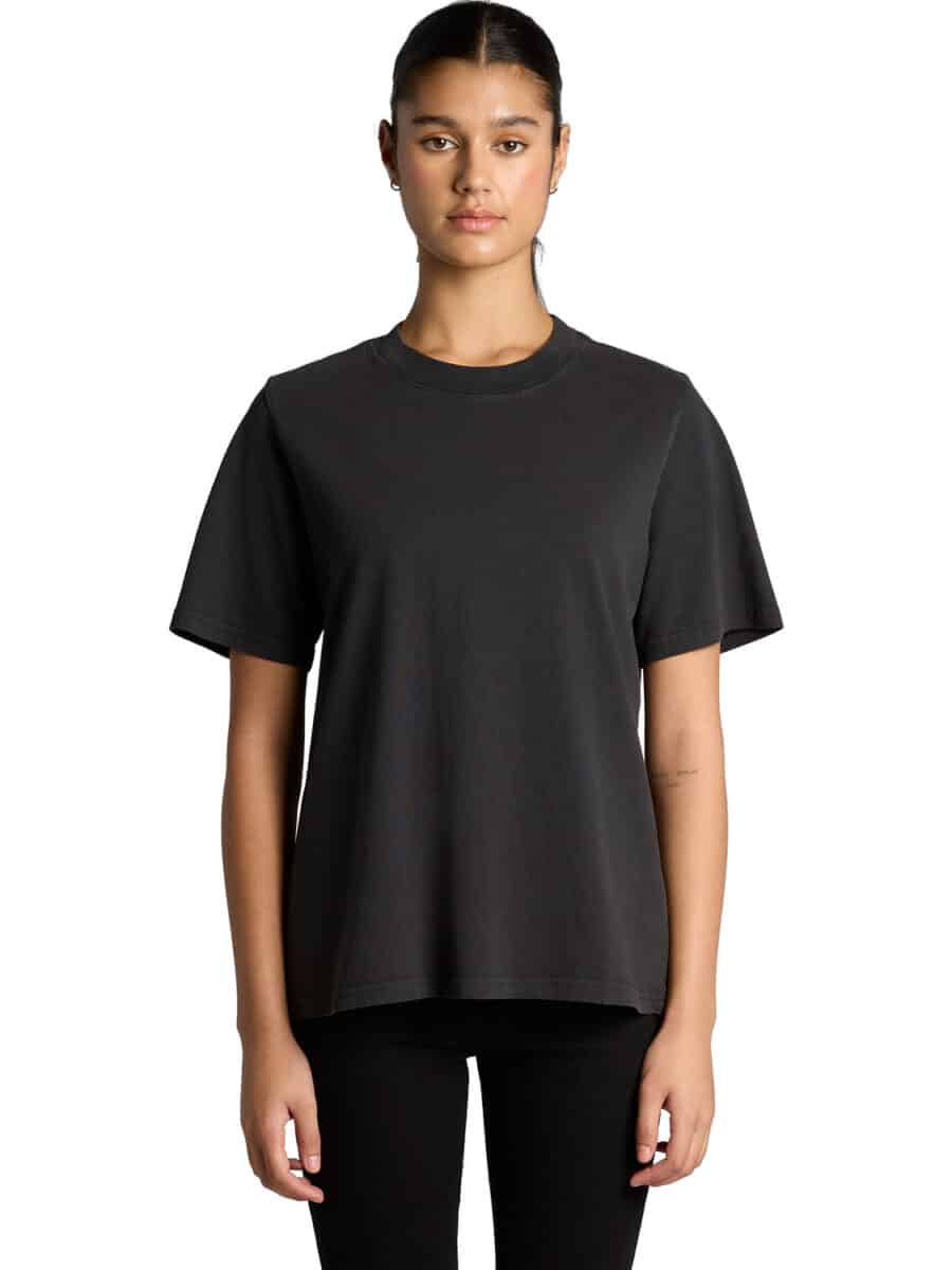 AS Colour Women's Heavy Faded Tee Model Front View