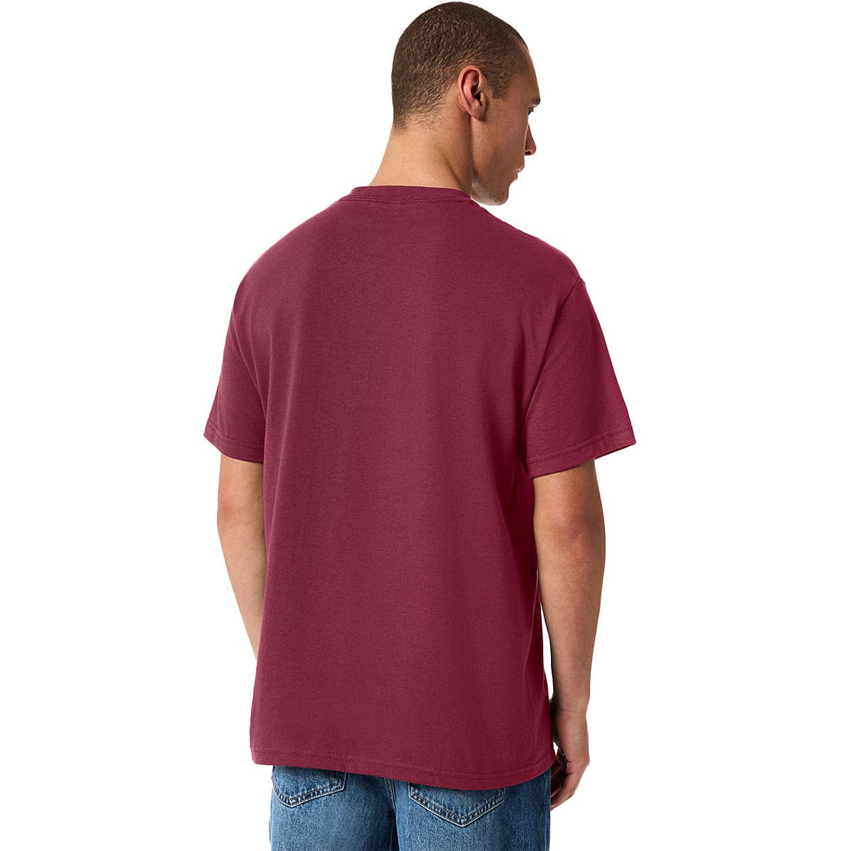 American Apparel 1301 T-Shirt Model Back View