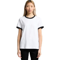 AS Colour Women's Maple Ringer Tee front Model View