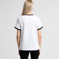 AS Colour Women's Maple Ringer Tee Model Back View