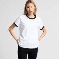 AS Colour Women's Maple Ringer Tee Model Loose View