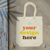 Beach Tote Bag Add Your Design Here Custom Tote Bags