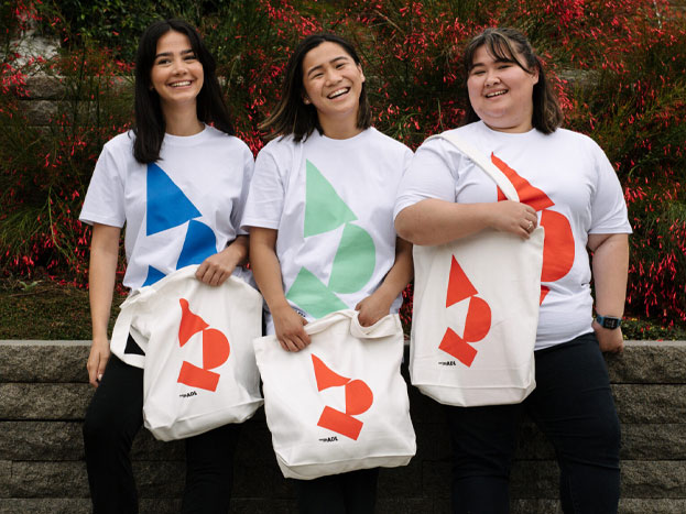 custom t-shirts and tote bags on AS Colour Carrie Tote Bag and Staple Tee for the Festival City of Adelaide