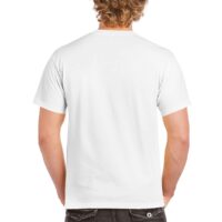 Gildan Hammer T-Shirt in White Back View