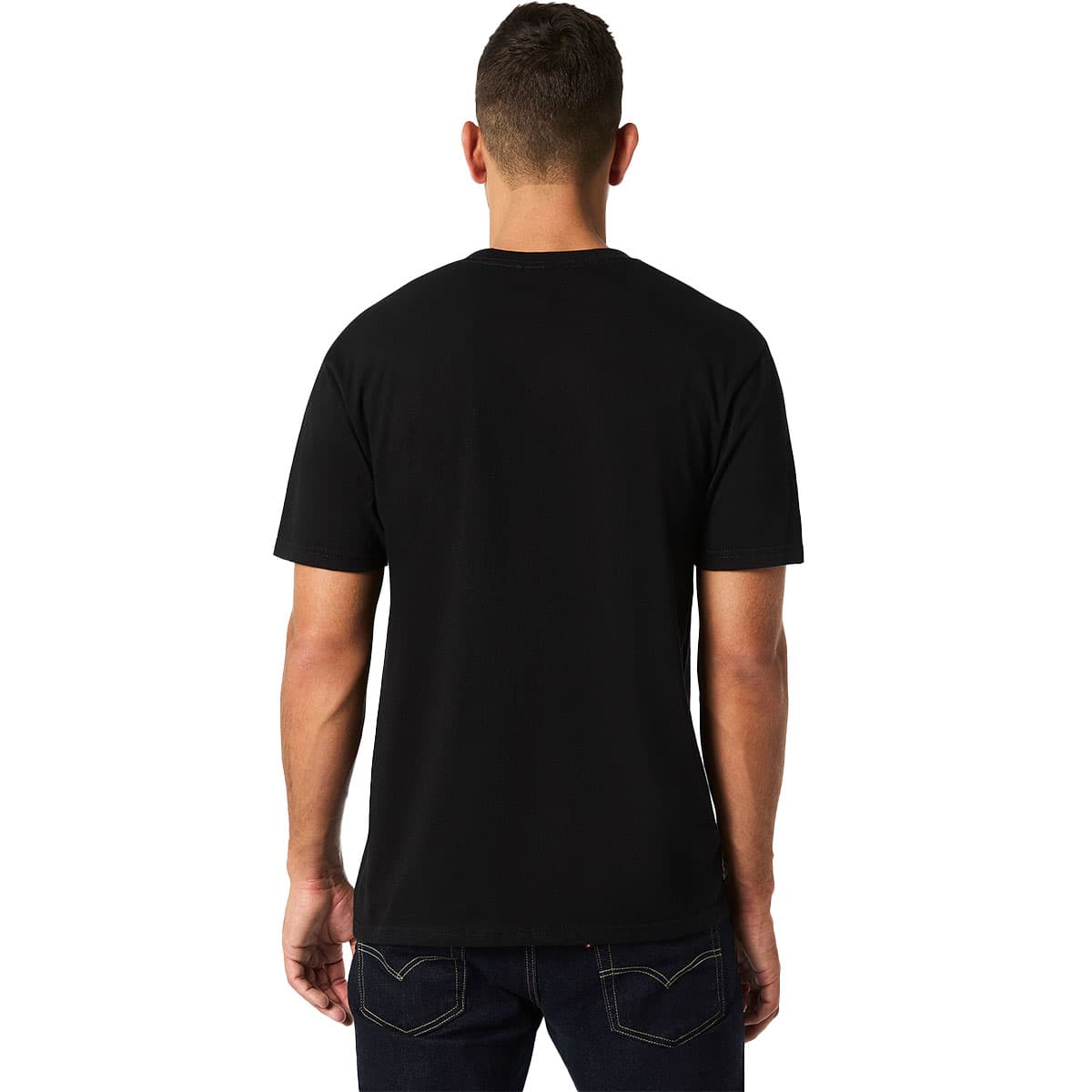 Gildan Softstyle 65000 T-Shirt Back View in Pitch Black