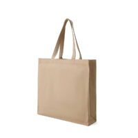 Heavy Tote Bag in Oak Side View