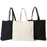 Heavy Tote Bags in Natural, Black and Navy