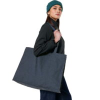 Stanley Stella Shopping Tote Bag Model View in Midnight Blue