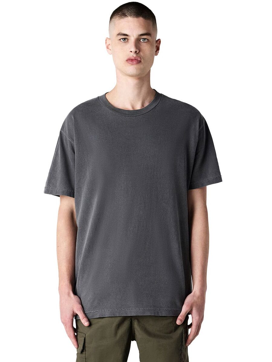 American Apparel 1301 GD Front View in Faded Black