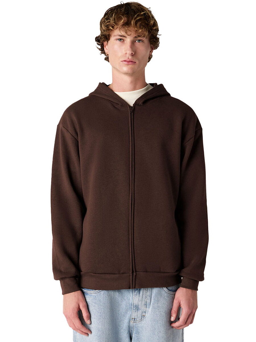 American Apparel RF497 Hoodie in Brown Front View