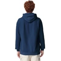 Comfort Colors 1567 Hoodie Back View in True Navy