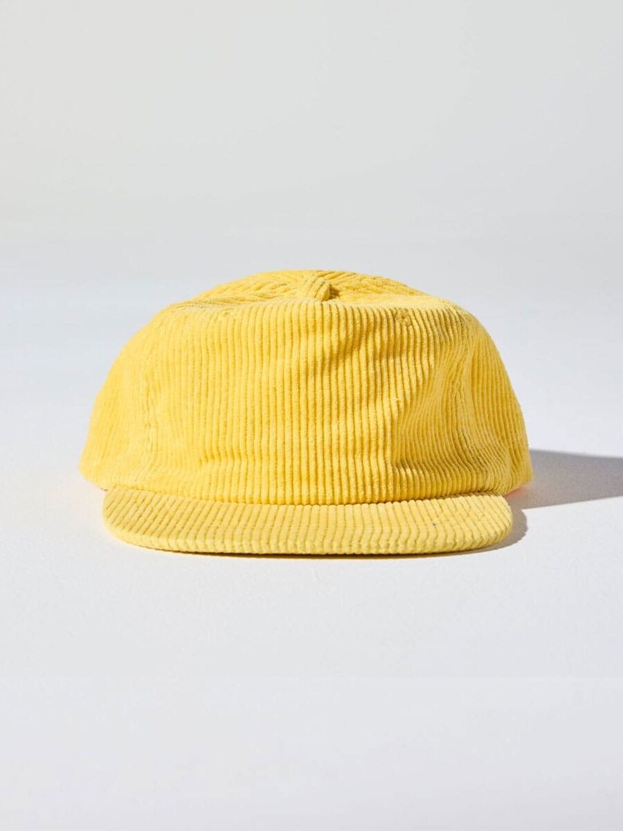 Corduroy Hat in Sunshine Yellow