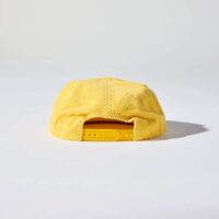 Corduroy Hat Back View in Sunshine Yellow