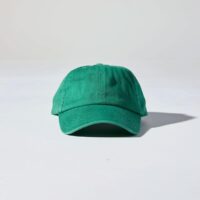 Dad Cap Front View in Jungle Green