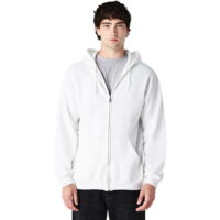 Gildan Heavy Blend 18600 Hoodie in White Front View