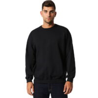 Gildan Softstyle SF000 Crewneck Sweatshirt in Black