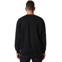 Gildan Softstyle SF000 Crewneck Sweatshirt Back View in Black