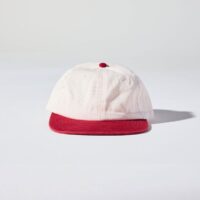 Two Tone Cap Front View in Cardinal Red