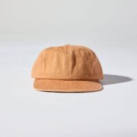 6 Panel Soft Cap in colour Rust