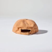 6 Panel Soft Cap in Rust Back View