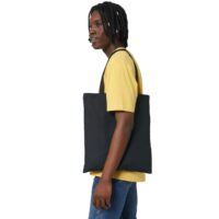 Stanley Stella Light Tote Bag Model View in Colour Black