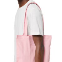 Stanley Stella Light Tote Bag in Cotton Pink Close Up View