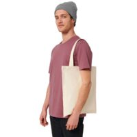 Stanley Stella Light Tote Bag Model View in Colour Natural Raw