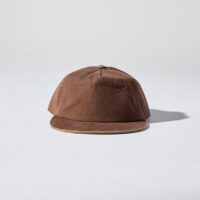5 Panel Canvas Cap in Mud Brown