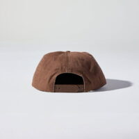5 Panel Canvas Cap - Mud Brown - Back View