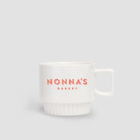 Custom Stackable Mugs with Nonna's Bakery Logo