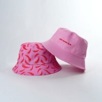 Reversible Bucket Hat in Pink