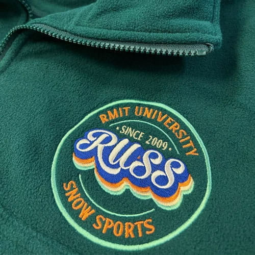 Custom Embroidered Jumper for RMIT University