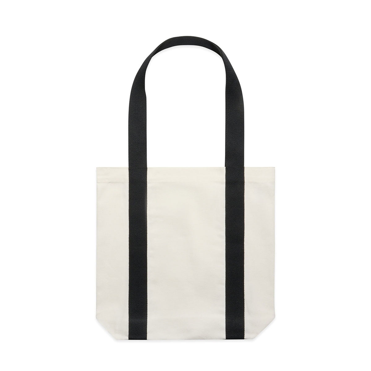 AS Colour Two Tone Carrie Tote in cream with black side straps, featuring a simple, modern design.