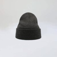 Classic Beanie in Grey Melange Front View