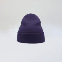 Classic Beanie in Violet Front View
