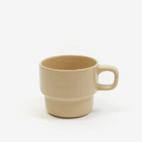 Ceramic Mug in beige, personalise yours with a unique message or logo today!