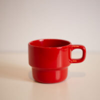 Ceramic Mug in Red, personalise yours with a unique message or logo today!