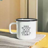 Enamel Mug custom printed with your text, logo or design