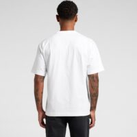 AS Colour Box Tee in White Back Model View