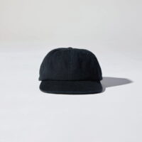 6 Panel Snapback in Colour Black