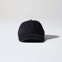 Buckle Dad Cap in Colour Black