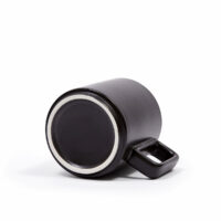 Architecture Mug in Black with Contrast Inside White Bottom View