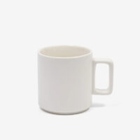 Architecture Mug in Colour White featuring a square handle