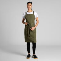 AS Colour Carrie Apron in Army Female model Loose view